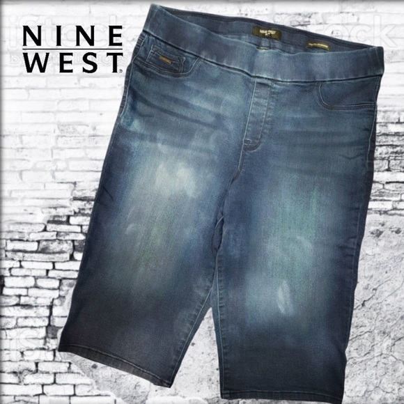 Nine West Denim - Nine West Womens Heidi Pull-On Skimmer Yoga Stretch Jeans